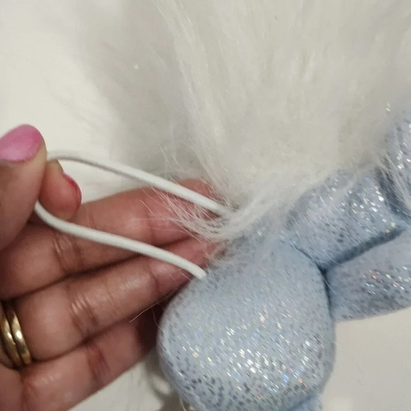 Build A Bear Trolls World Tour Stuffed Animal Plush Toy Blue Silver NOT WORKING - Picture 4 of 10